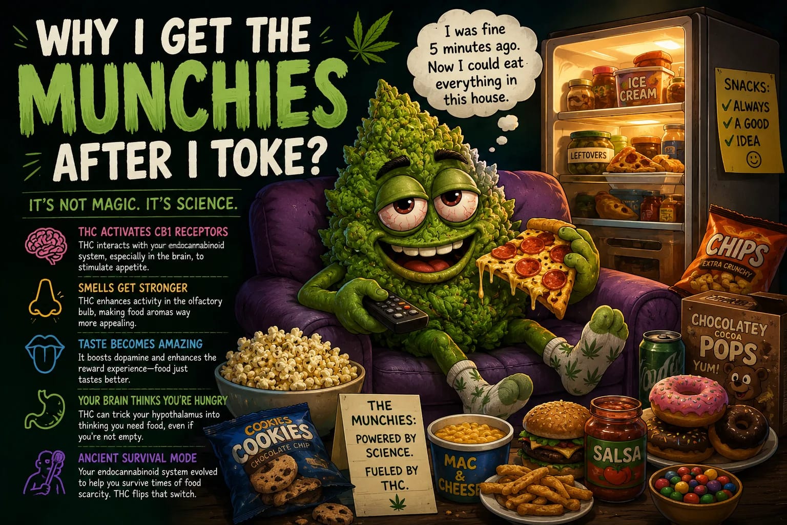 Why Do Cannabis Users Get the Munchies? The Science Behind Cannabis and Appetite 2 Why Do Cannabis Users Get the Munchies? The Science Behind Cannabis and Appetite